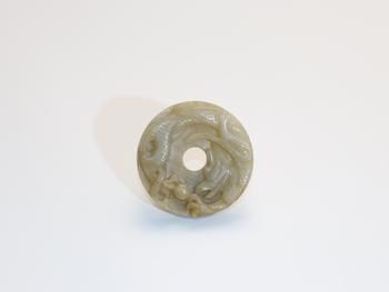 白玉浮雕龍紋壁