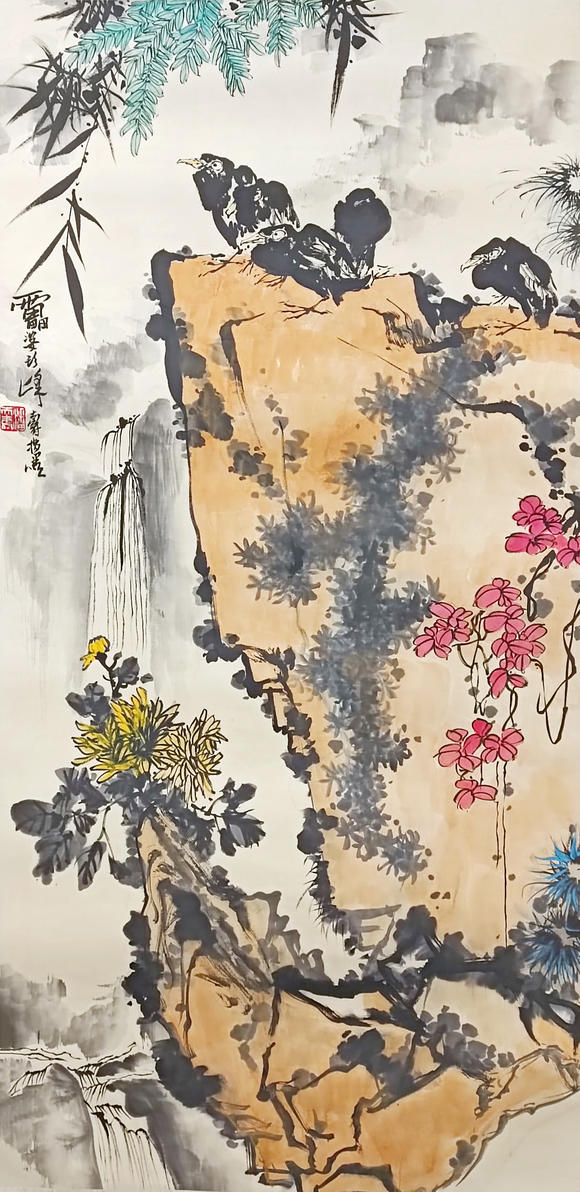 書畫藝拍潘天壽 花鳥