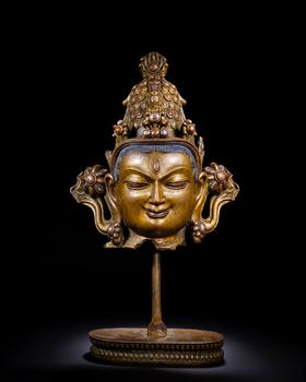 Clear copper treasures give birth to Buddha. | 清 銅寶生佛