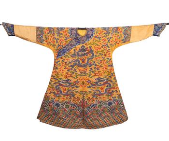 A CHINESE KESI WOVEN IMPERIAL DRAGON ROBE