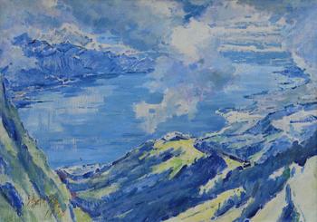 ?馮法祀???FENG FASI   (1914-2009) 午后天池