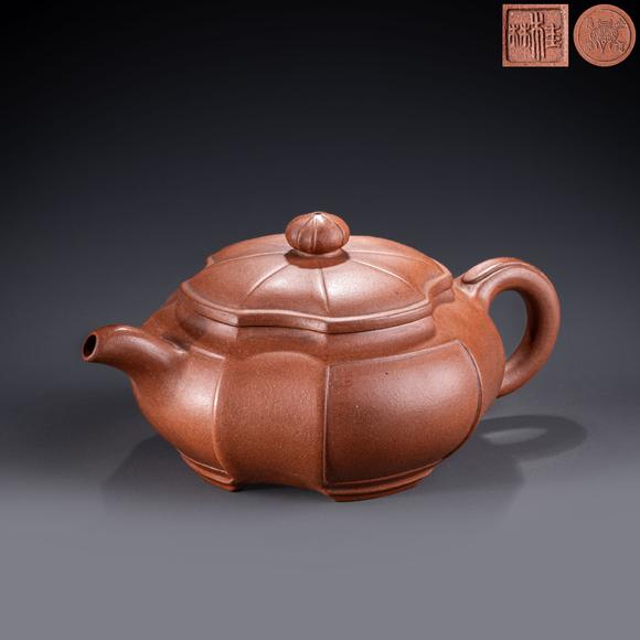 大阪美術(shù)商會(huì)|2026年大美會(huì)第三十六回夏季藝術(shù)品拍賣會(huì)金商鼎標(biāo)款 朱泥八卦急須