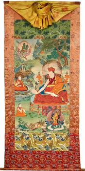 17世紀(jì)  紅帽法王夏馬巴二世唐卡