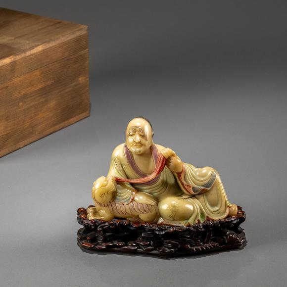 大阪美術(shù)商會(huì)|2026年大美會(huì)第三十六回夏季藝術(shù)品拍賣會(huì)清 壽山石雕笑獅羅漢