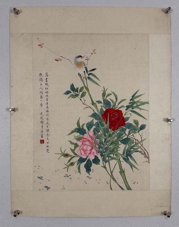 東京新日本|東京新日本拍賣第93回現(xiàn)場(chǎng)暨第75回網(wǎng)絡(luò)同步拍賣謝月梅 花鳥図 絹本鏡片