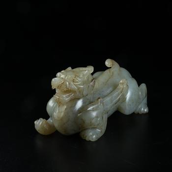 高古玉瑞獸擺件