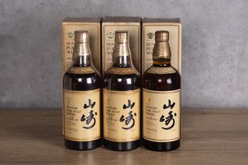 山崎 12年 舊版金花 共三瓶