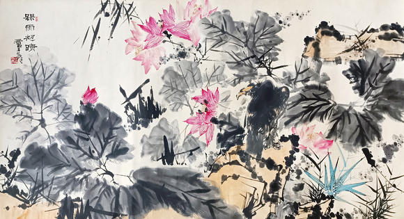 書畫藝拍潘天壽 初晴