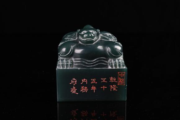 ◇古風堂◇中国・時代物 寿山石 彫刻 蟹 カニ 印鑑 美術 古董品 古賞物