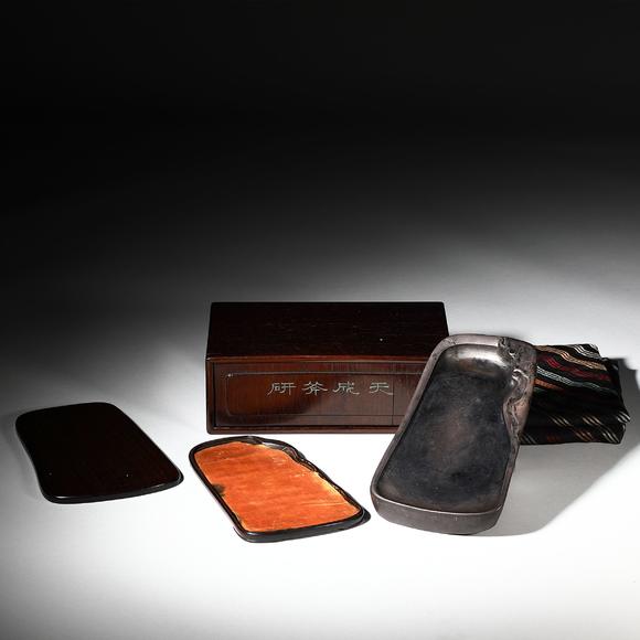 ☆ 中国 文房古玩 在銘 壬午年 龍鳳凰 祥雲麒麟大型文