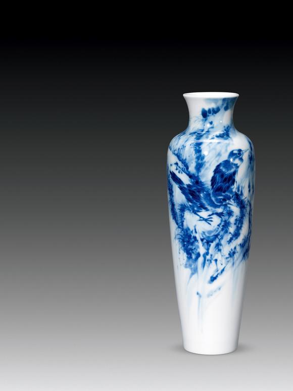 PM388. 中国古玩 明代 白高麗 白磁 水滴 茶入 仕覆付 合箱 / 書道具