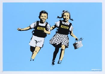Banksy,?
British, b.1974-?

Jack and Jill, 2005;?

screenprint on