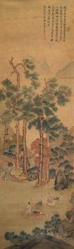 文伯仁 山水人物