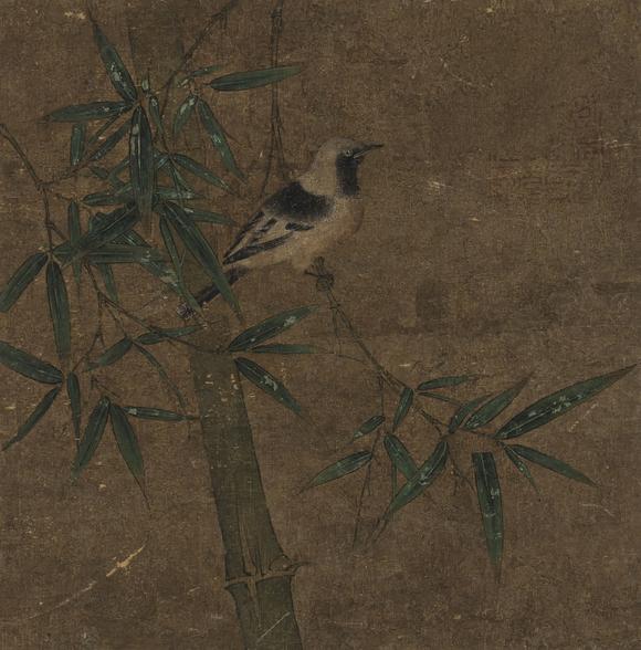 上氏拍賣佚名（宋-元） 翠竹小鳥