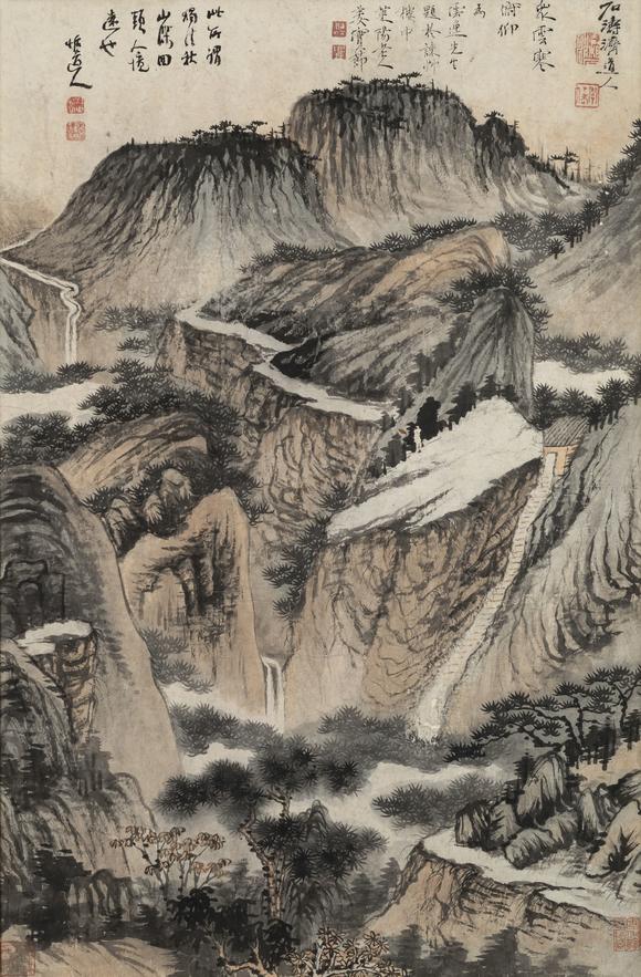 上氏拍賣石濤 山水