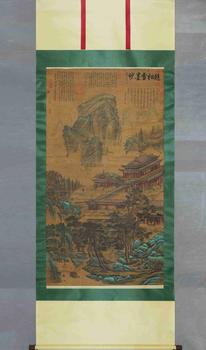 趙孟頫 春煙仙殿圖
