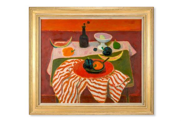 Dreweattsλ ALBERTO MORROCCO (BRITISH 1917-1998), PEPERONI AND STRIPED CLOTH