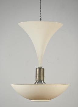 A white hanging lamp, probably \'50s - \'60s (*)…
