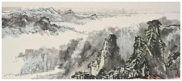 三杉美術(shù)林曦明 山水