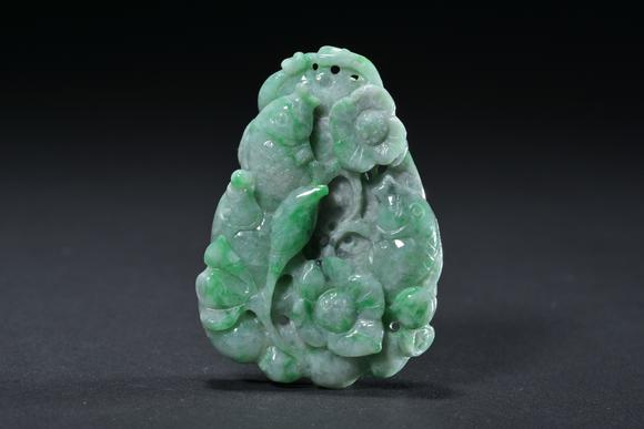 三杉美術(shù)清 翡翠鴛鴦佩