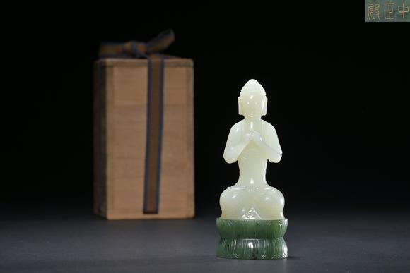 三杉美術(shù)清 白玉大日如來(lái)中正殿款