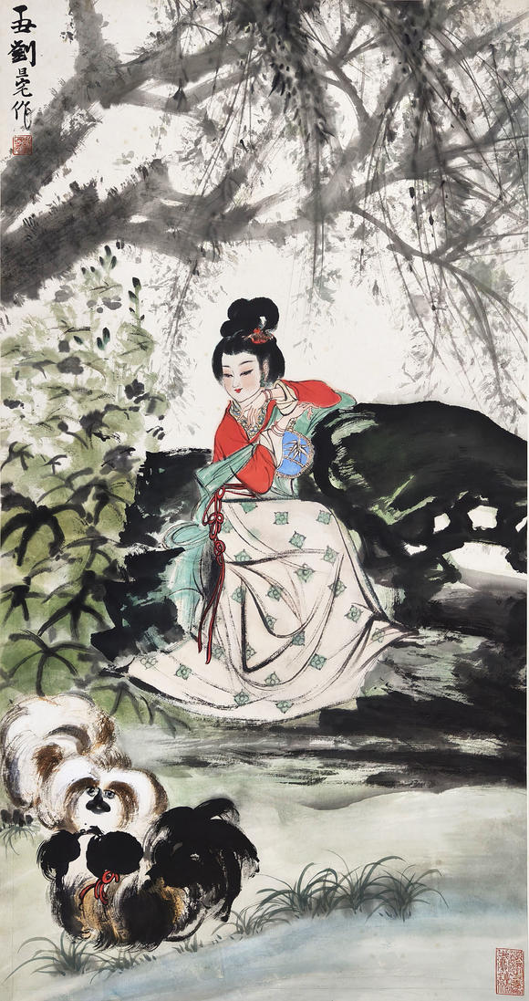 中鴻信劉旦宅 （1931-2011） 綠蔭靜姝圖
