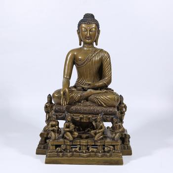 合金銅寶生佛造像