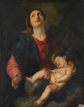 FOLLOWER OF SIR ANTHONY VAN DYCK, VIRGIN AND CHILD