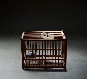 創(chuàng)匯期 素面方形鳥籠配鳥食罐