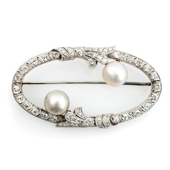 Perl-Diamantbrosche