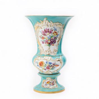 MEISSEN Balustervase Rocailledekor