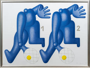 Hans Ticha (Tetschen-Bodenbach 1940). Tennis II.