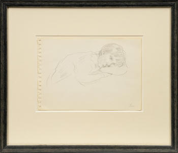 Lotte Laserstein (Preu?isch Holland/K?nigsberg 1898 - Kalmar/Schweden 1993). Resting Girl.