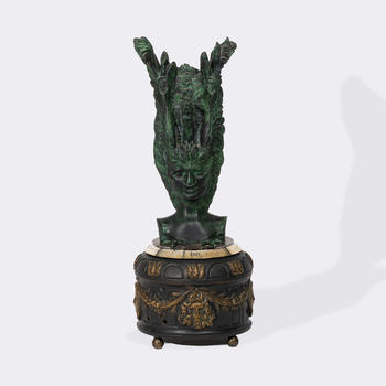 Ernst Fuchs (Wien 1930 - Wien 2015). Janus watch with IWC movement.