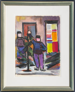 Bruno Krauskopf (Marienburg 1892 - Berlin 1960). The Christmas Tree Vendor.