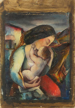 Oskar Gawell (Chawlodno 1888 - Wien 1955). Mother and Child.