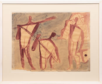 Werner Gilles (Rheydt 1894 - Essen 1961). Fishermen with Nets.