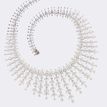 Haute Joaillerie Diamond Cascade Necklace.
