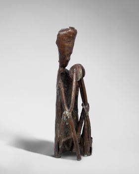 Somnath Hore (Indian, 1921-2006)
Untitled, sculpture in bronze

bronze, signed S.H. to base,

44.5cm high x 12.5cm diam. x 12.5cm

Provenance: