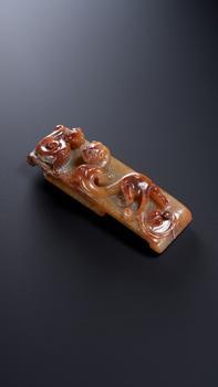 明以前 和田玉劍飾