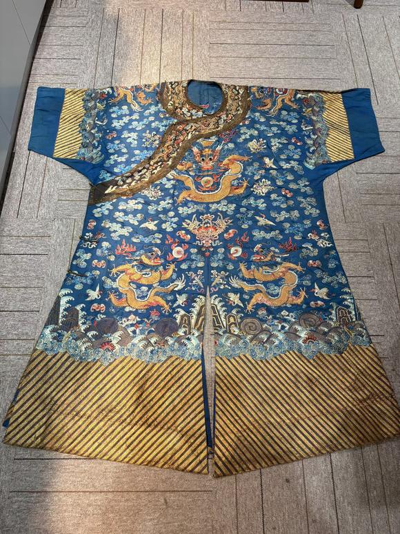 吉本株式會(huì)社|日本-吉本株式會(huì)社古藝術(shù)品拍賣會(huì)清代 緙絲龍袍