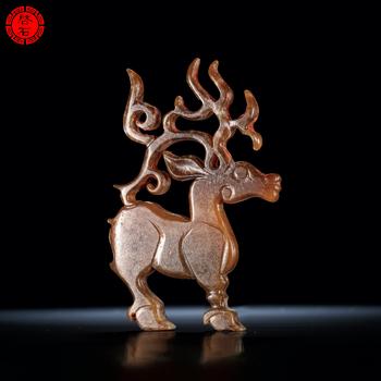 明 卷角玄鹿佩