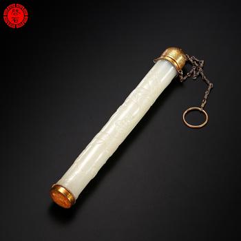 明 龍紋香筒