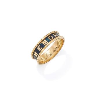 A VICTORIAN MOURNING RING