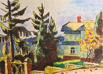 KARL SCHMIDT-ROTTLUFF – 'TAUNUSLANDSCHAFT' (1941/42)