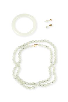 3-TEILIGES JADE SCHMUCK SET