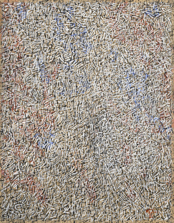 Piguet - H?tel des VentesMark Tobey (1890-1976),  Untitled , 1966, tempera sur papier, signée et datée, 29,5x23 cm