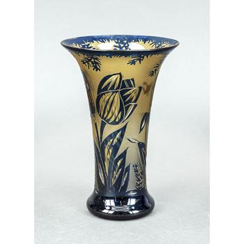 Art Déco Vase, um 1920, Trompetenfo