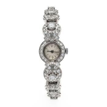 Damen Brillant Golduhr, 585/000 WG,