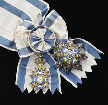 Royaume de Serbie, Ordre de Saint-Sava, créé en 1883, ensemble de Grand-Croix du 2ème type